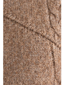 Mocha Cutout Sleeveless Sweater