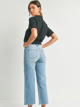 Load image into Gallery viewer, Medium Wash Slim Wide Leg Denim
