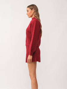 Crimson Gabrielle Sweater
