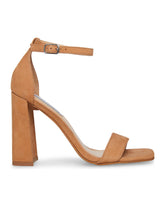 Load image into Gallery viewer, Steve Madden Camel Nubuck Tiaa Sandals
