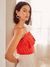 Load image into Gallery viewer, Fiesta Ruffle Cami Top
