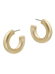 Matte Gold 30MM Hoops