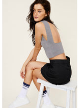 Load image into Gallery viewer, Grey Open Back Sleeveless Sweater
