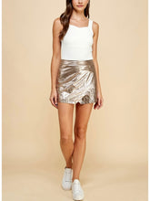 Load image into Gallery viewer, Bronze Metallic Skort
